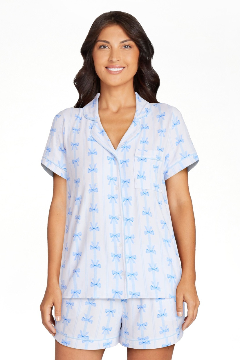 Joyspun Women\u2019s Dreamy Soft Collection Bridal Knit Top and Shorts Pajama Set, 2-Piece, Sizes... | Walmart (US)