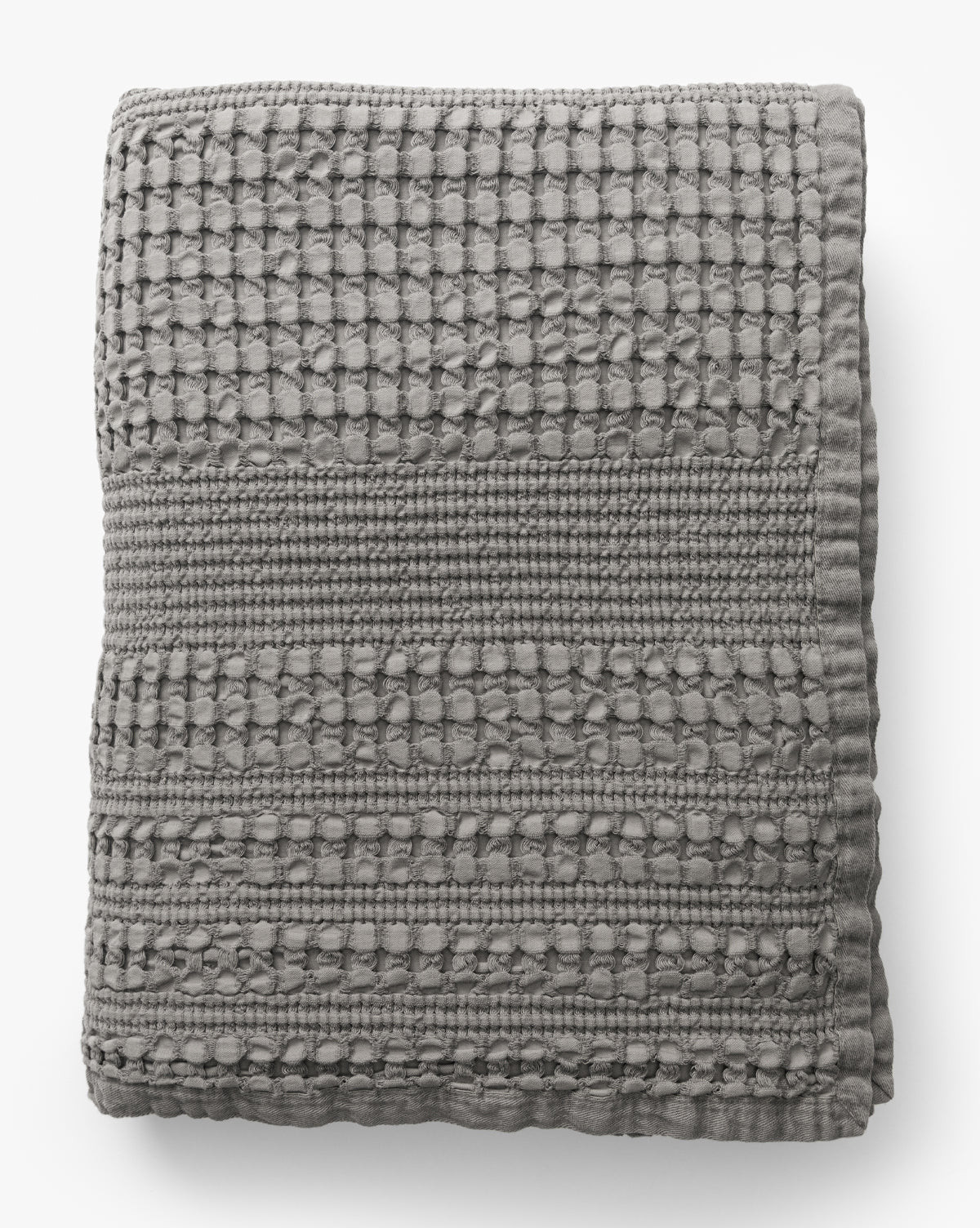 Carnel Gray Waffle Blanket | McGee & Co. (US)