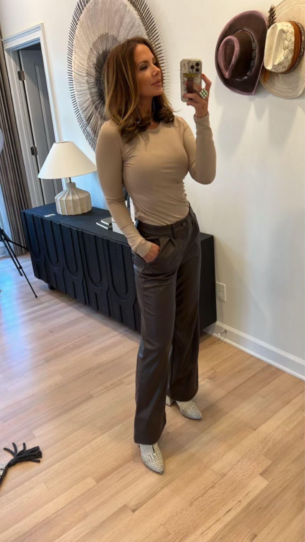 Cute fall outfit from @walmartfashion  - Ribbed long sleeve shirt and faux leather pants are linked! 

#walmartpartner #walmartfashion

#LTKstyletip #LTKSeasonal #LTKfindsunder50