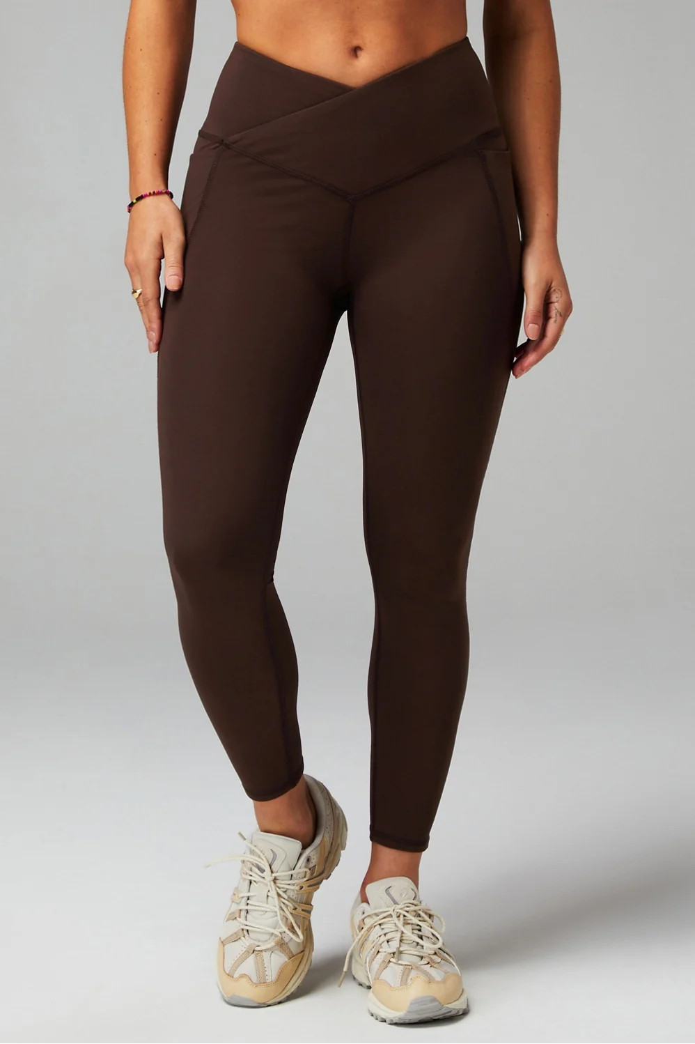 Oasis PureLuxe HW Crossover 7/8 Legging | Fabletics - North America