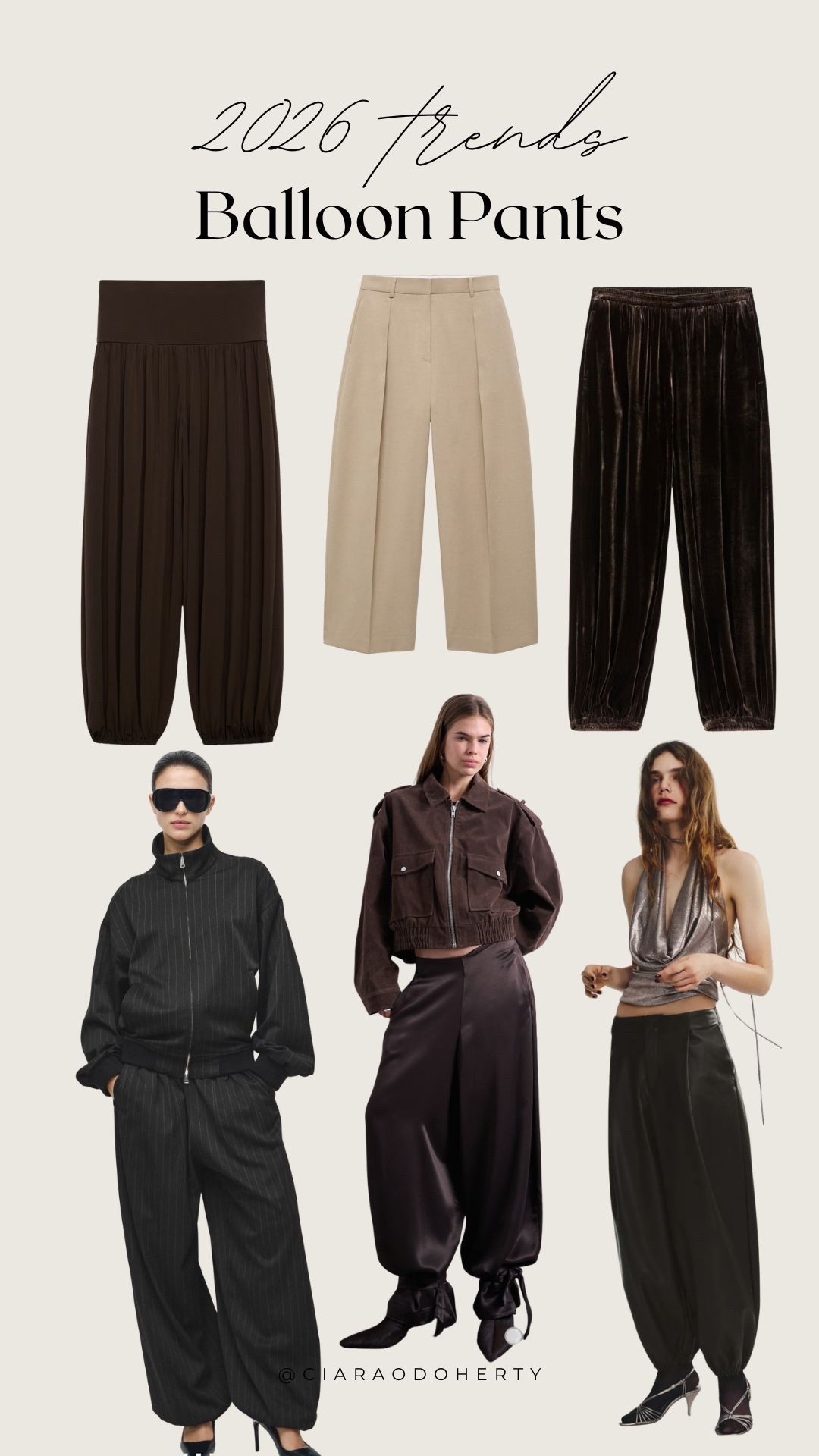 2026 Trends: Balloon Pants

Balloon trousers, parachute pants, sezane, h&m, asos, mango, Zara, arket 

#LTKireland #LTKeurope #LTKwinter