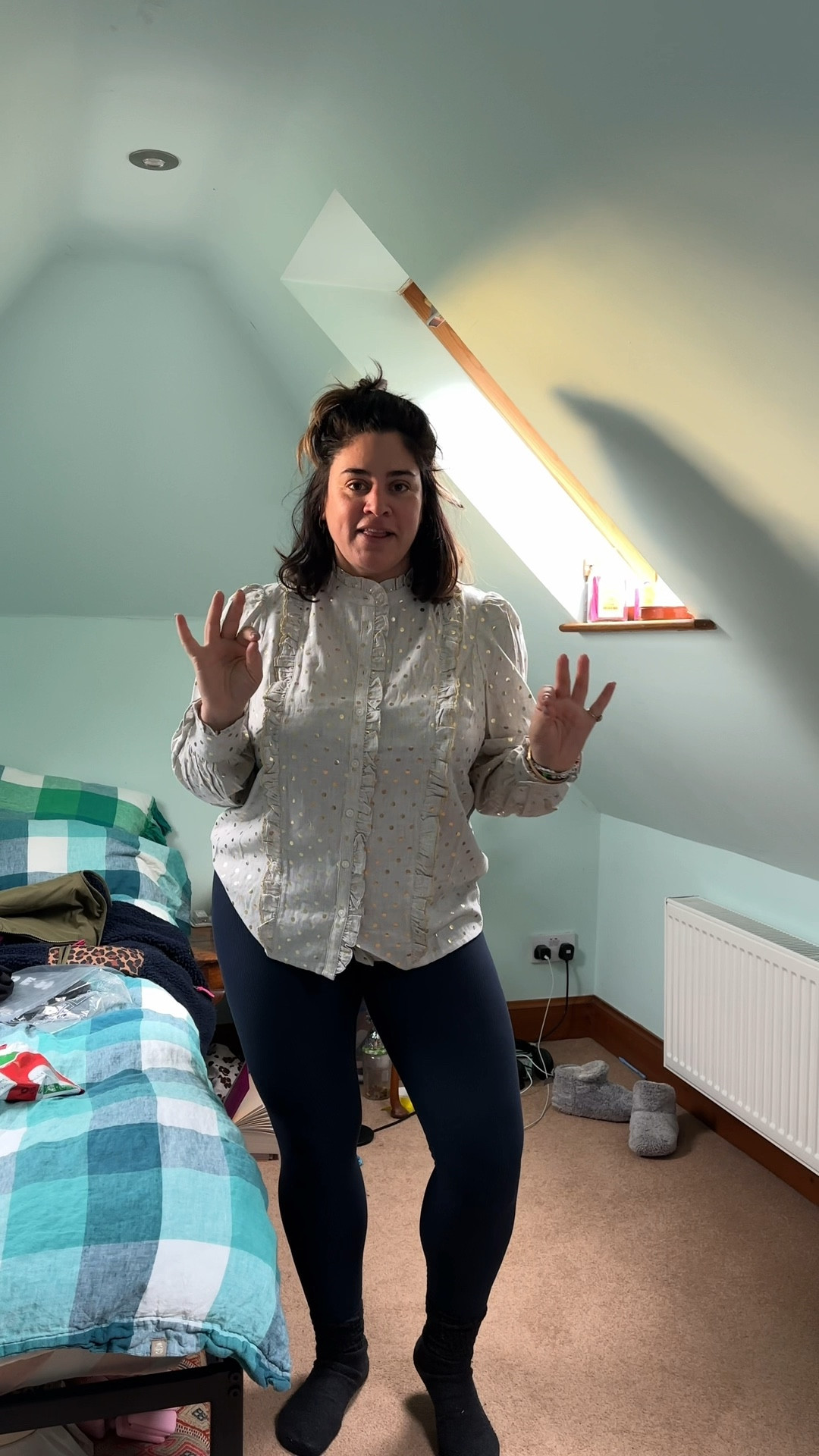 30 Winter Outfits Day Day #10 //
Boden polka dot shirt size 18 // Marks & Spencer’s wide leg jeans size 18 

#LTKcurves #LTKmidsize #LTKwinter