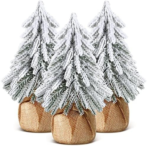 Tabletop Mini Christmas Tree 7.8"/ 5.9" Small Artificial Christmas Tree Miniature Desk Xmas Tree for | Amazon (US)