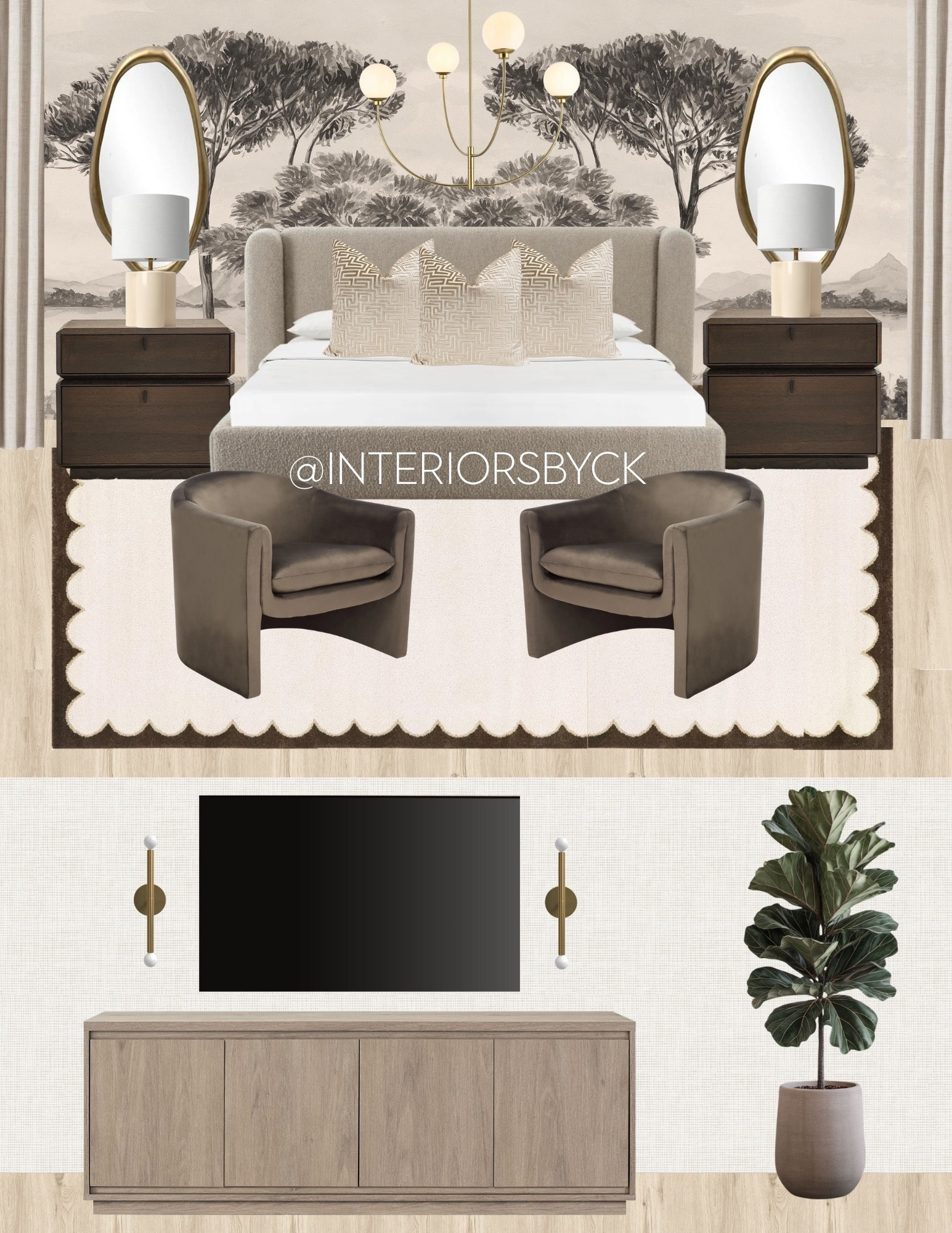 Where calm meets contemporary, with a mural backdrop that transforms the room into a modern oasis! Check out the links below! 

#LTKFamily #LTKSeasonal #LTKHome