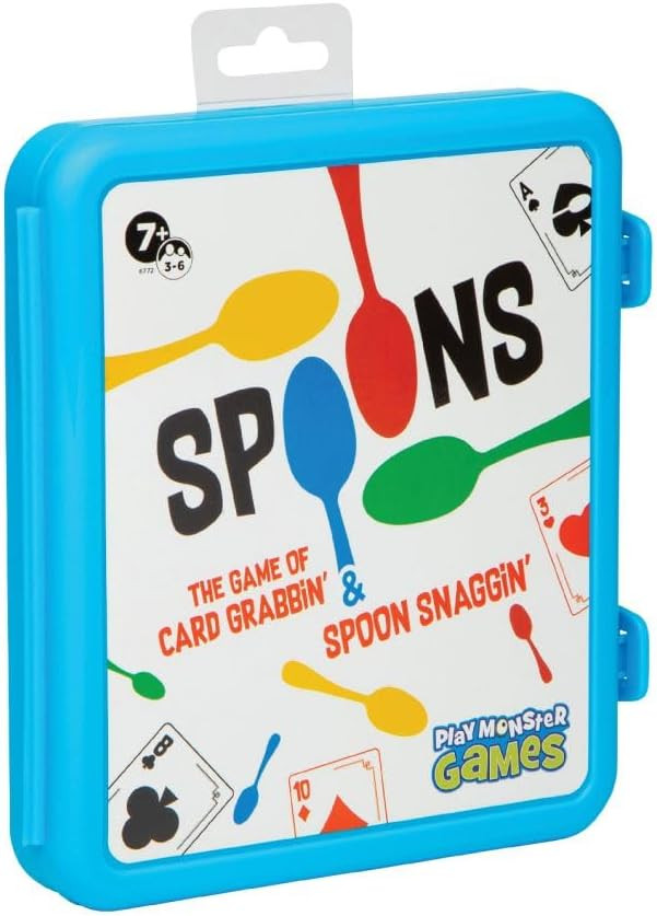 Spoons in a Case, Card Games for Kids - Spoons Game, Fun Family Games for Kids and Adults, Game N... | Amazon (US)