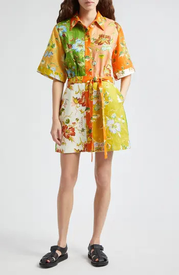 Hotel Lamu Tie Waist Mini Shirtdress | Nordstrom