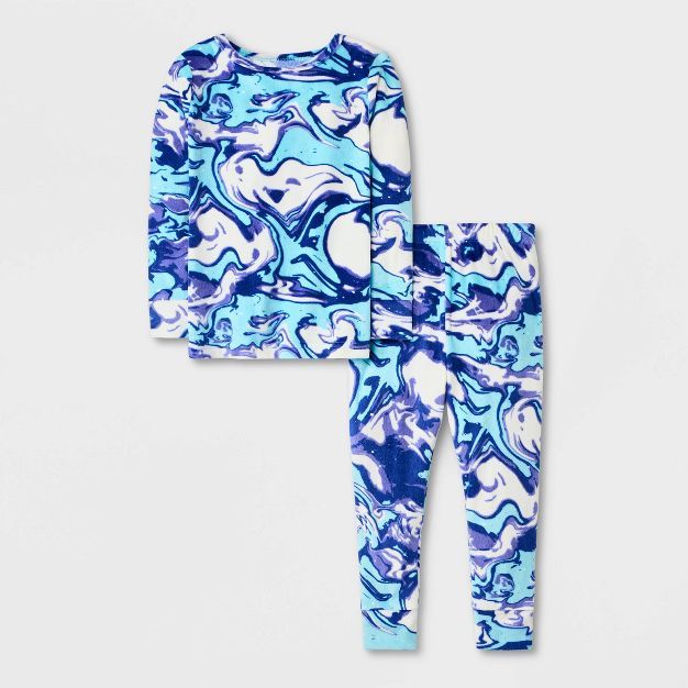 Toddler Boys' 2pc Tie-Dye Pajama Set - Cat & Jack™ Blue | Target