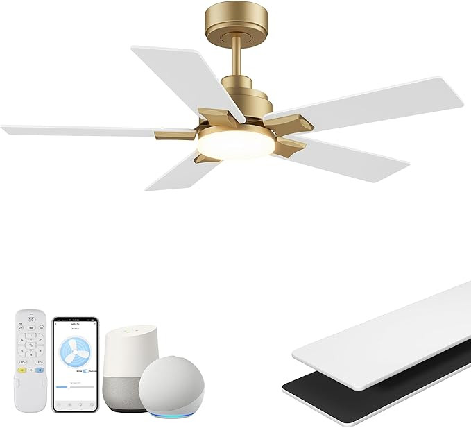 Ventilador de techo inteligente de 42 pulgadas con control remoto de luces, control por aplicaci... | Amazon (US)