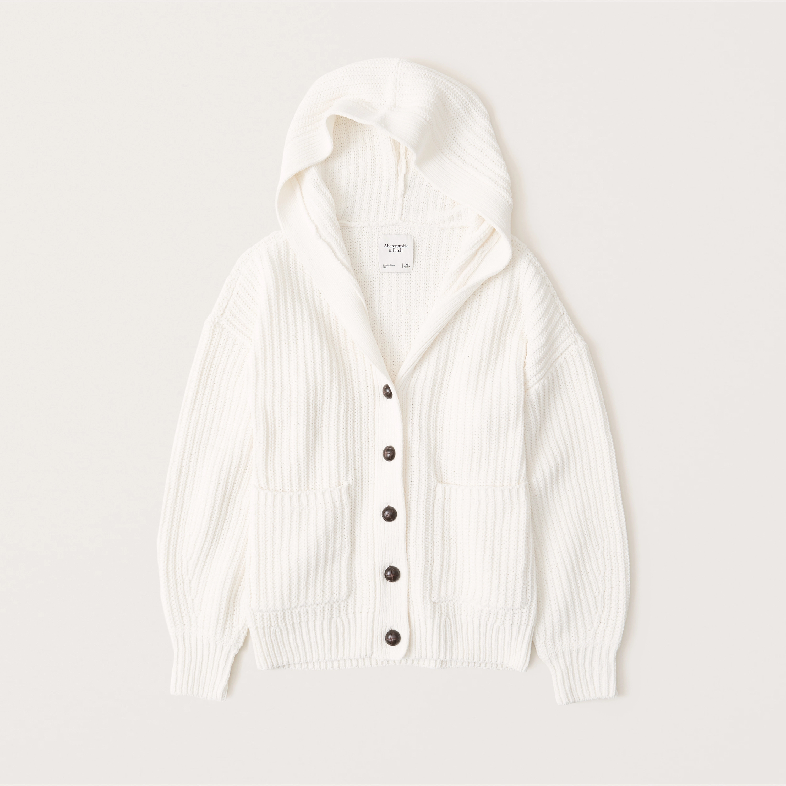 Hooded Chenille Cardigan | Abercrombie & Fitch (US)