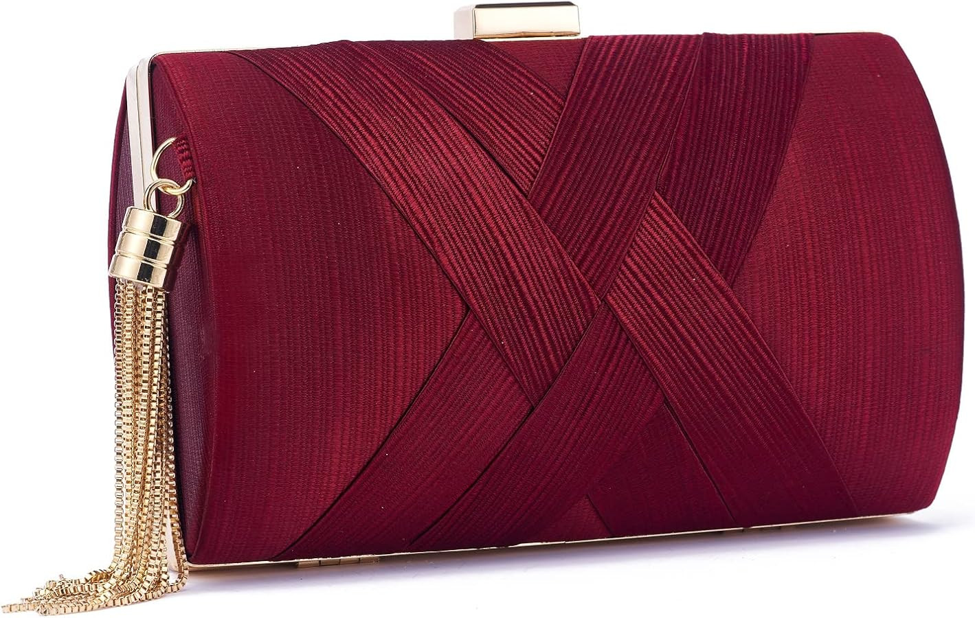 Women Clutch Bag Evening bag Fringed Evening Handbag,Lady Party Wedding Clutch Purse Chain Should... | Amazon (US)