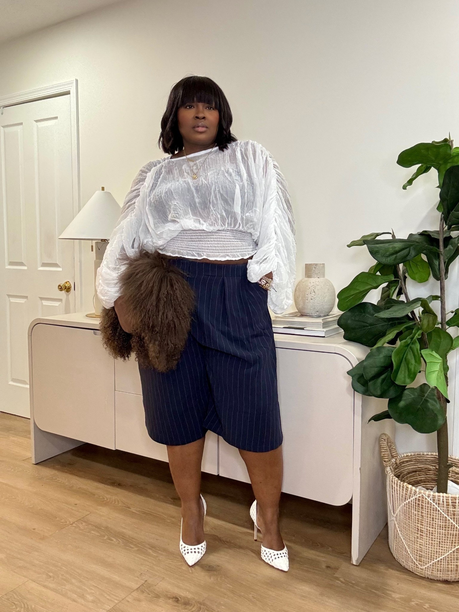 I wasn’t sure how much I’d love this pairing until I tried it. The lace bell sleeves add softness, while the pinstripe culotte pants keep the look structured and modern.

#elegantstyle #lacefashion #culotteoutfit #plussizefashion #curvyfashionstyle #fashionideas #ltkfashion #outfitinspo #stylefinds #fashioninspiration

#LTKootd #LTKMidsize #LTKSeasonal