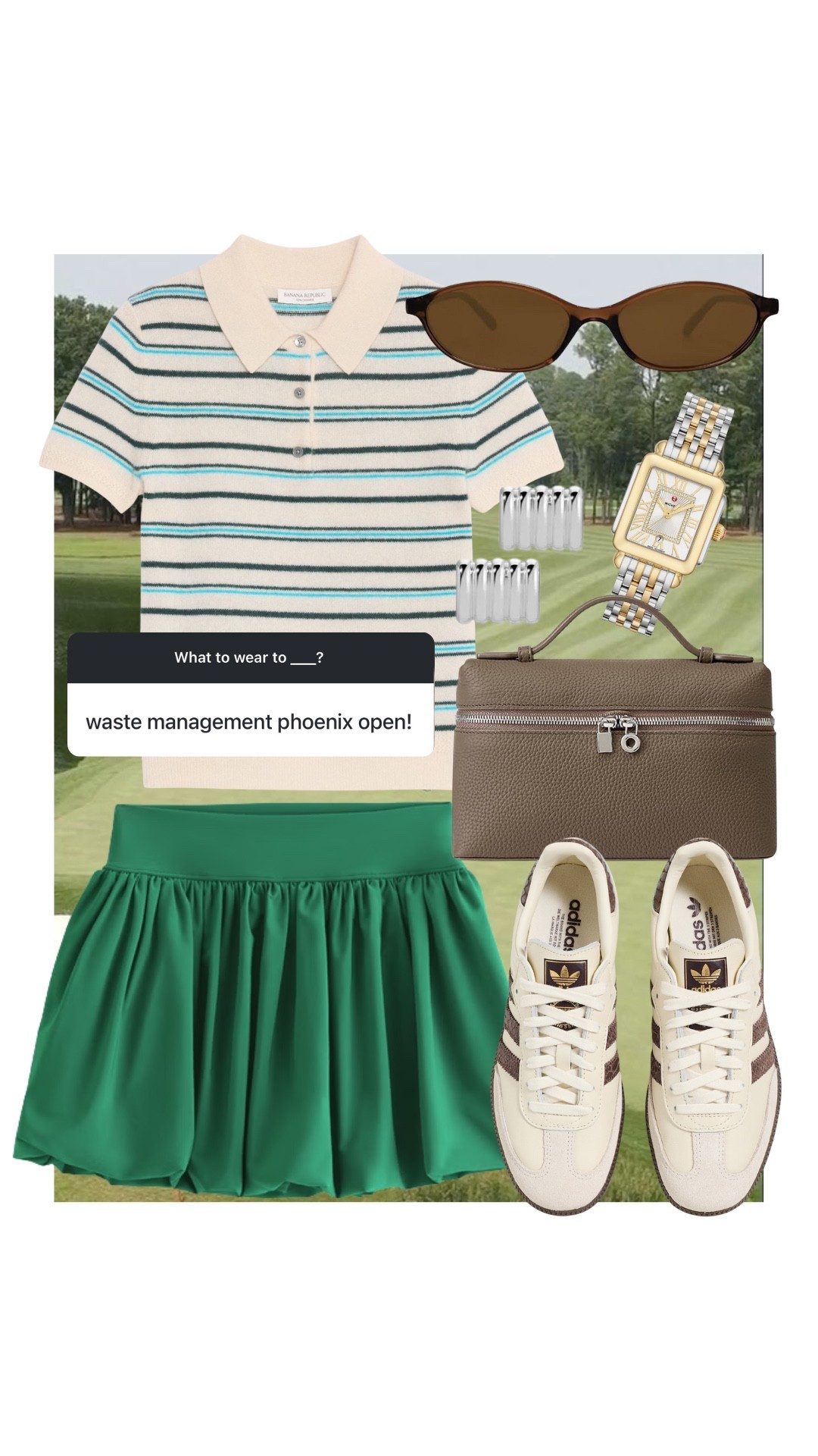 What to wear to the waste management phoenix open! #kathleenpost

Golf outing, golf tournament, pga outfit, girls golf look

#LTKTravel #LTKootd