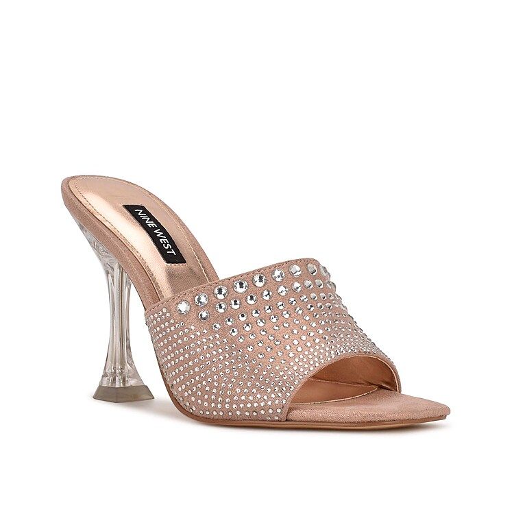 Nine West Ziptip Sandal | Women's | Natural Pink | Size 12 | Heels | Sandals | Slide | DSW