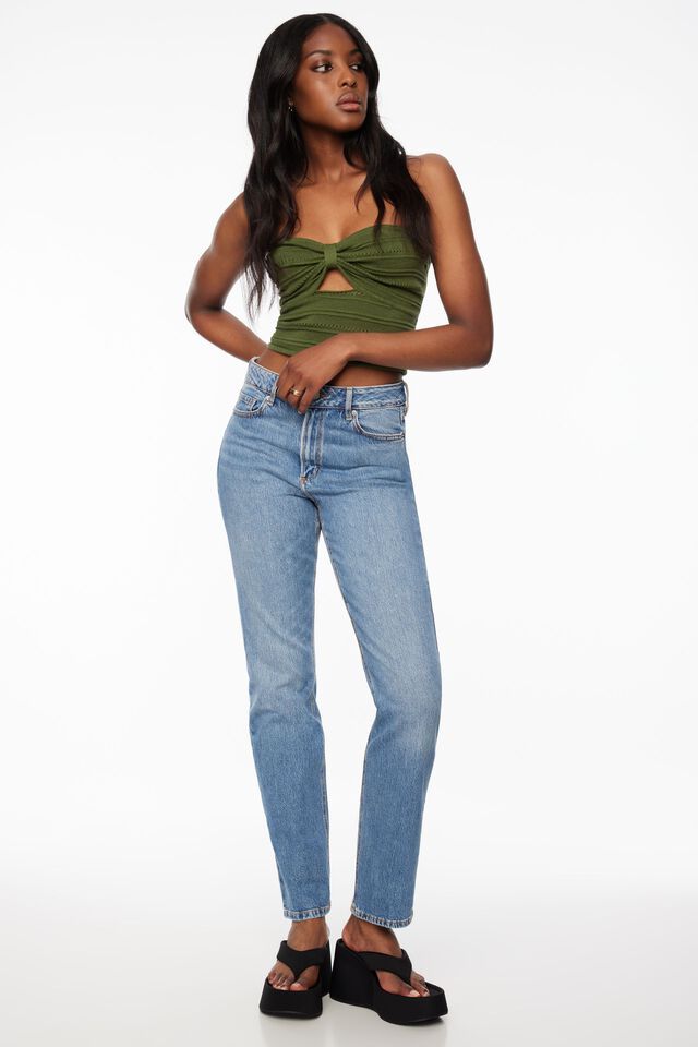 Chiara Slim Straight Jeans$64.95 | Dynamite Clothing