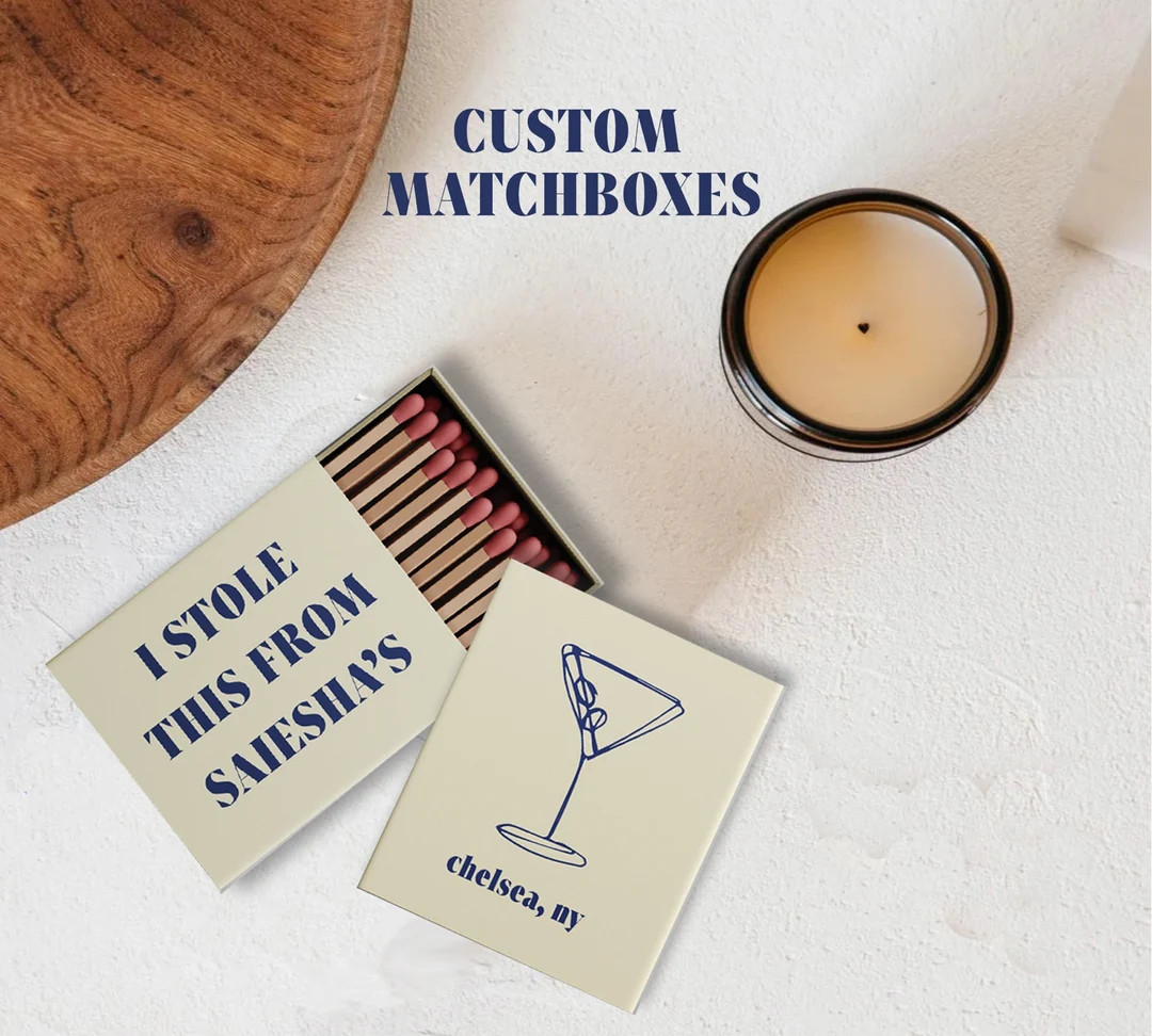 Custom Matchbooks,I stole this from matches, Matches,Apartment,Custom Matchbox,DOUBLE SIDED,handm... | Etsy (US)