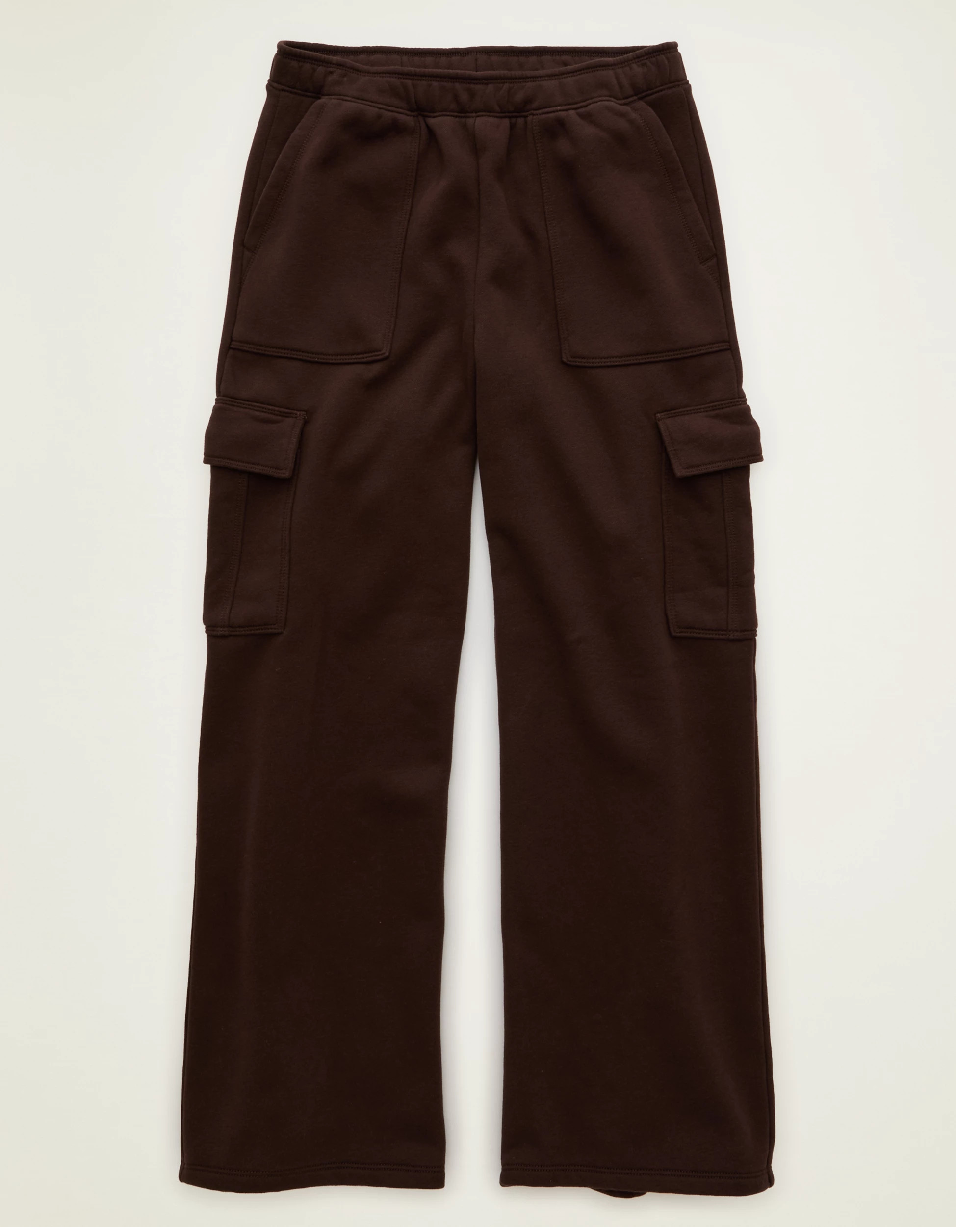 AE Everyday Luxe Cargo Wide-Leg Sweatpant | American Eagle Outfitters (US & CA)
