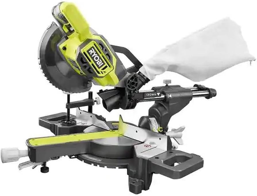 RYOBI ONE+ 18V Cordless 7-1/4 in. Sliding Compound Miter Saw | Amazon (US)