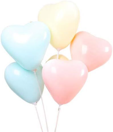 BJPPEpuyou Party Pastel Balloons 12 Inch 100 Pcs Macaron Candy Colored Latex Balloons For Any Occ... | Amazon (US)