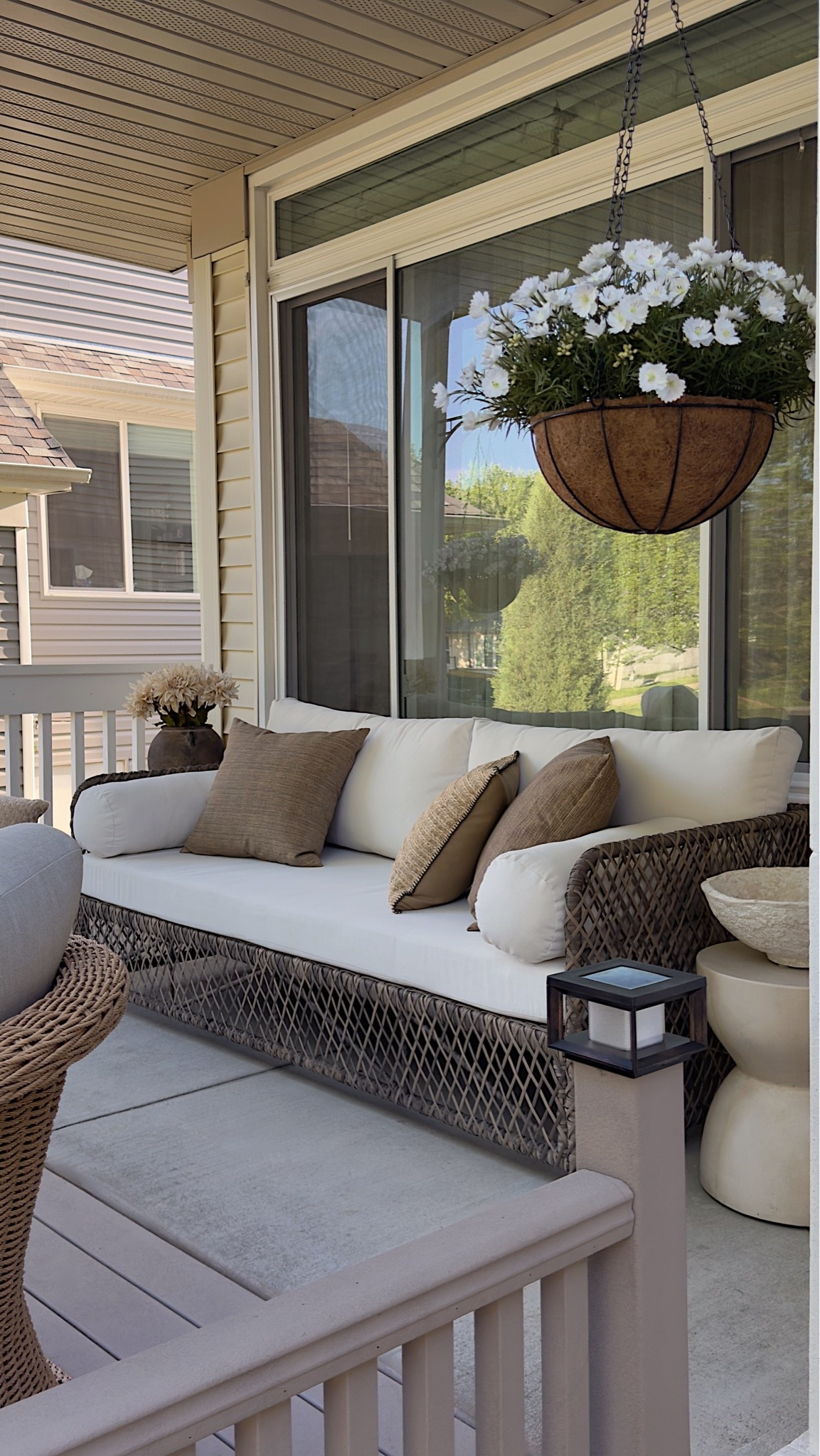Loving our outdoor sofa.. looks just like the designer great quality and comfortable- I know this one will not last 💛

#LTKSaleAlert #LTKHome