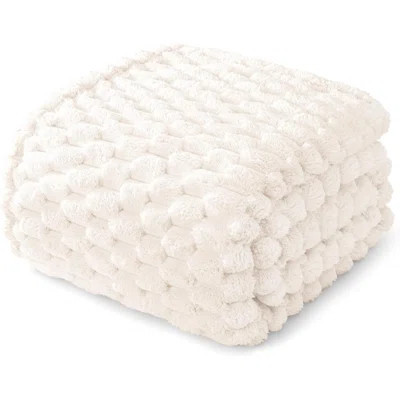 Luxury Jacquard Fuzzy Blanket - Ultra Soft & Cozy All-Season Throw for Bed, Couch, or Travel | Trendy & Stylish Comfort for Young Adults | Wayfair North America