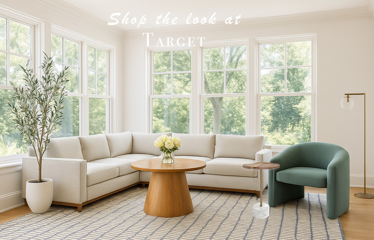 Shop the look at Target. Living room design. Living room decor. Sectional. 

 #LTKstyletip