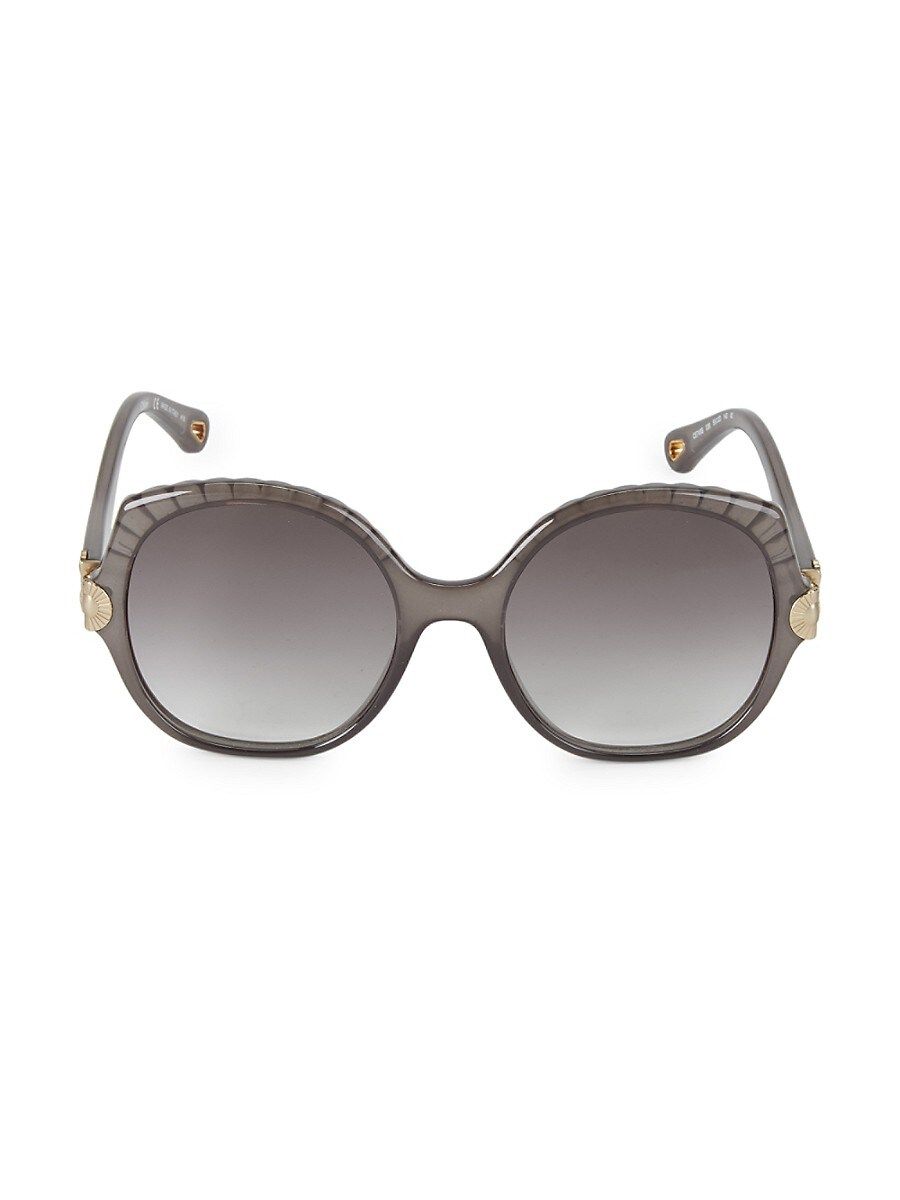 Chloé Women's Vera 56MM Square Sunglasses - Brown | Saks Fifth Avenue OFF 5TH