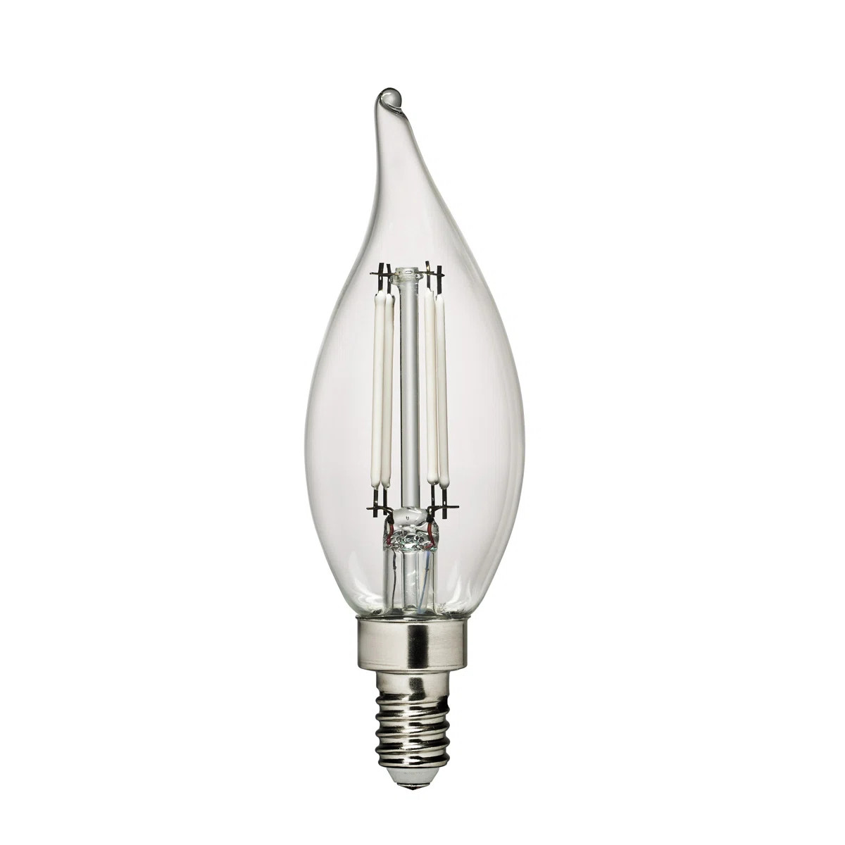 Visual Comfort & Co. LED Flame Tip 4W E12 Candelabra base Clear Edison Style light bulb | Perigold