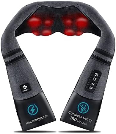 Etekcity FSA Eligible Cordless Neck Massager with Heat for Pain Relief Deep Tissue, FSA Wearables... | Amazon (US)