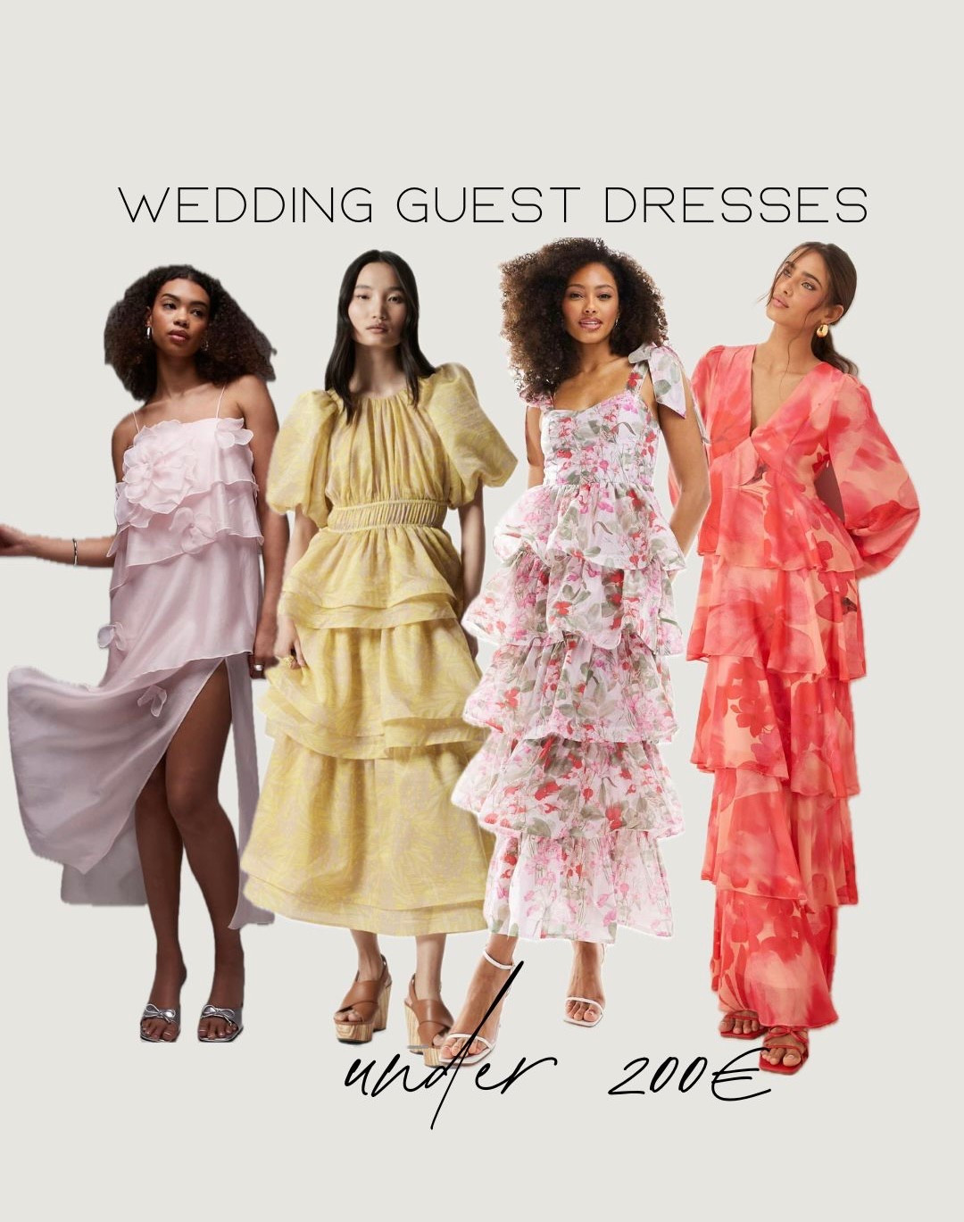 Colorful Wedding Guest Dresses – All Under 200 €!
Bold hues, playful prints & flattering fits – these dresses are perfect for wedding season without breaking the bank. From vibrant pinks to sunset orange and rich blues, these pieces will make you stand out (for all the right reasons).
✨ Affordable, elegant & totally unforgettable.
Tap to shop your favorite look for under 200 €!

#LTKeurope #LTKkleider #LTKspring