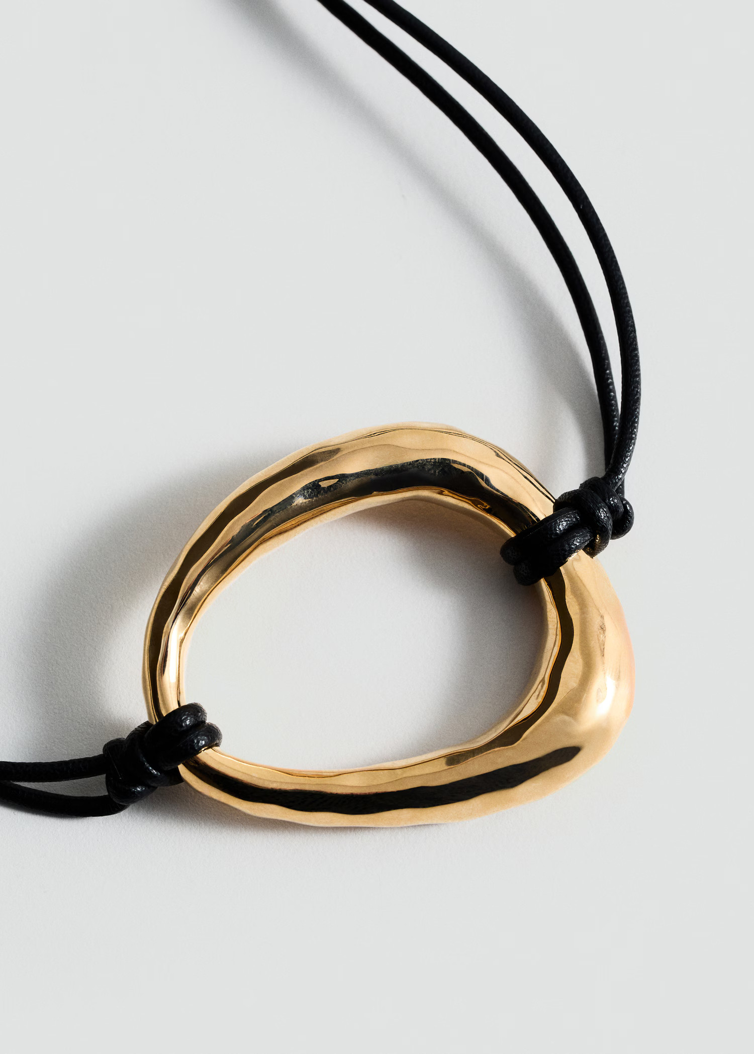Metal-piece cord necklace - Women | MANGO USA | Mango (US/MX/AU)