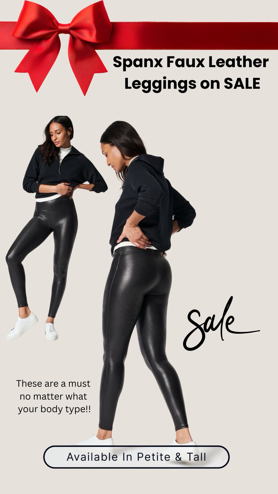 Spanx faux leather leggings on sale! 

#LTKSaleAlert #LTKFindsUnder50 #LTKMidsize