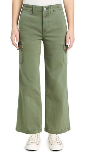 PAIGE Women's Carly Pants with Cargo Pockets, Vintage Ivy Green, 25 | Amazon (US)