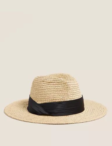 Straw Fedora Hat | Marks & Spencer (UK)