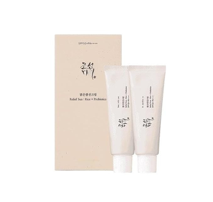 Relief Sun: Rice + Probiotics Set (50ml*2ea) | Facial sunscreen SPF 50+ PA++ | Amazon (US)