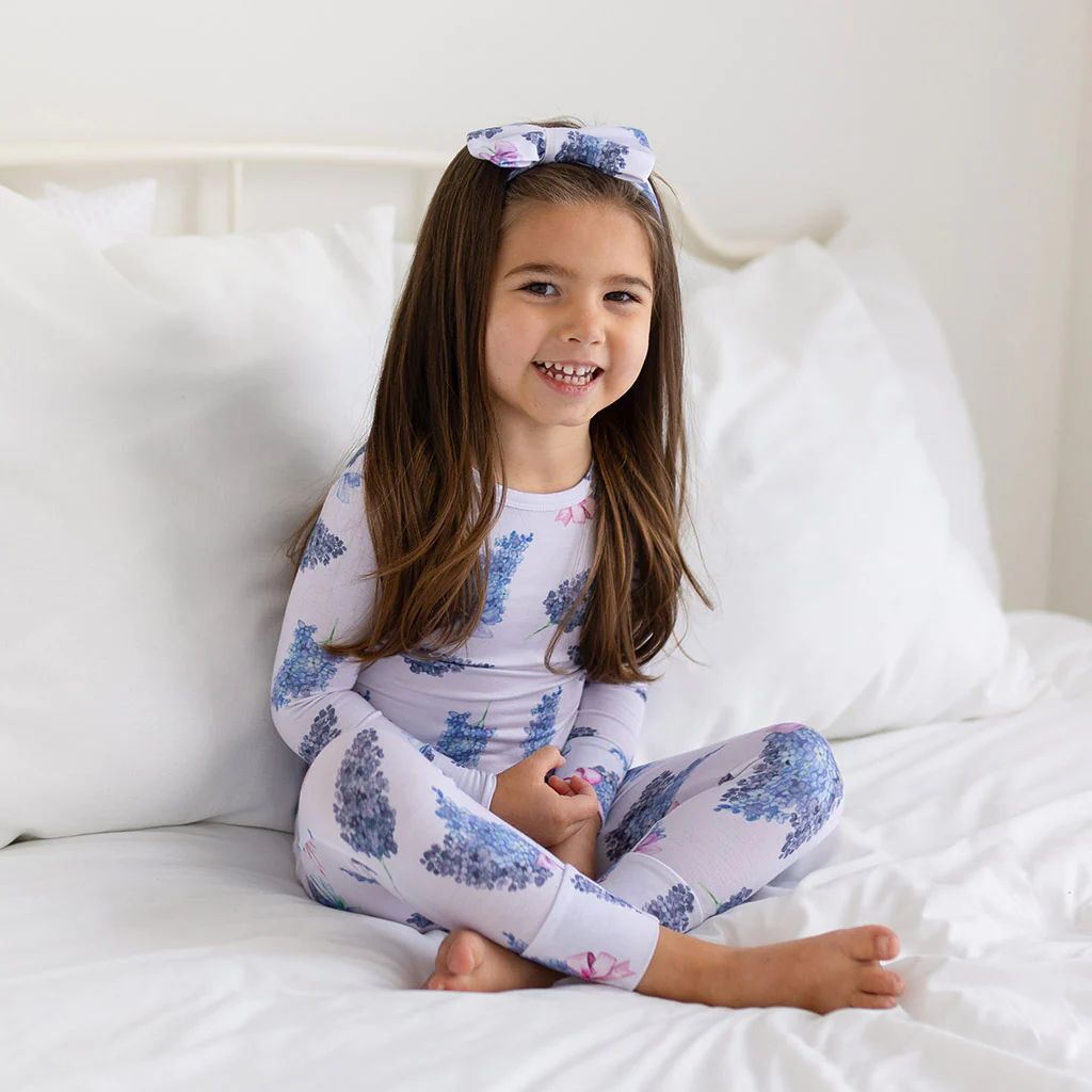 Floral Purple Long Sleeve Toddler Pajamas | Bonny | Posh Peanut