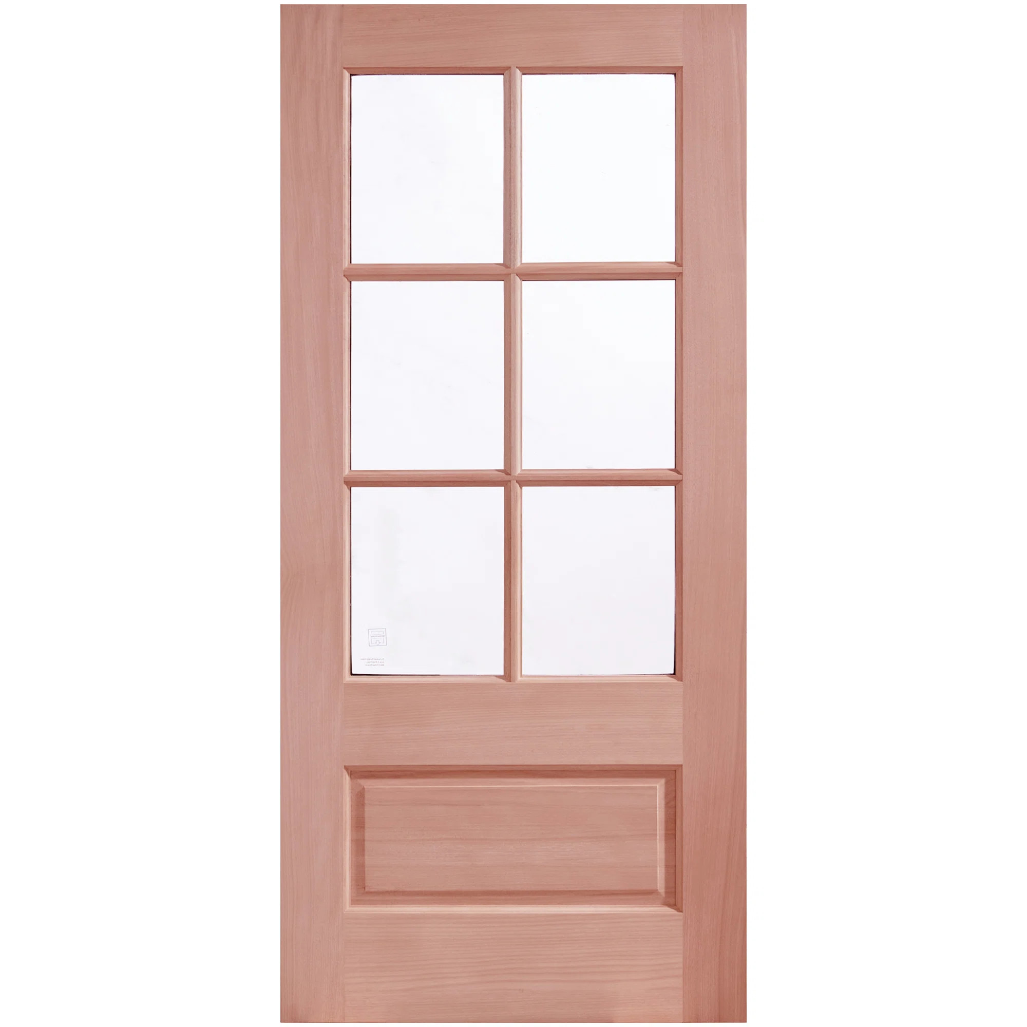 6 Lites Mahogany Front Wood Door | Wayfair North America