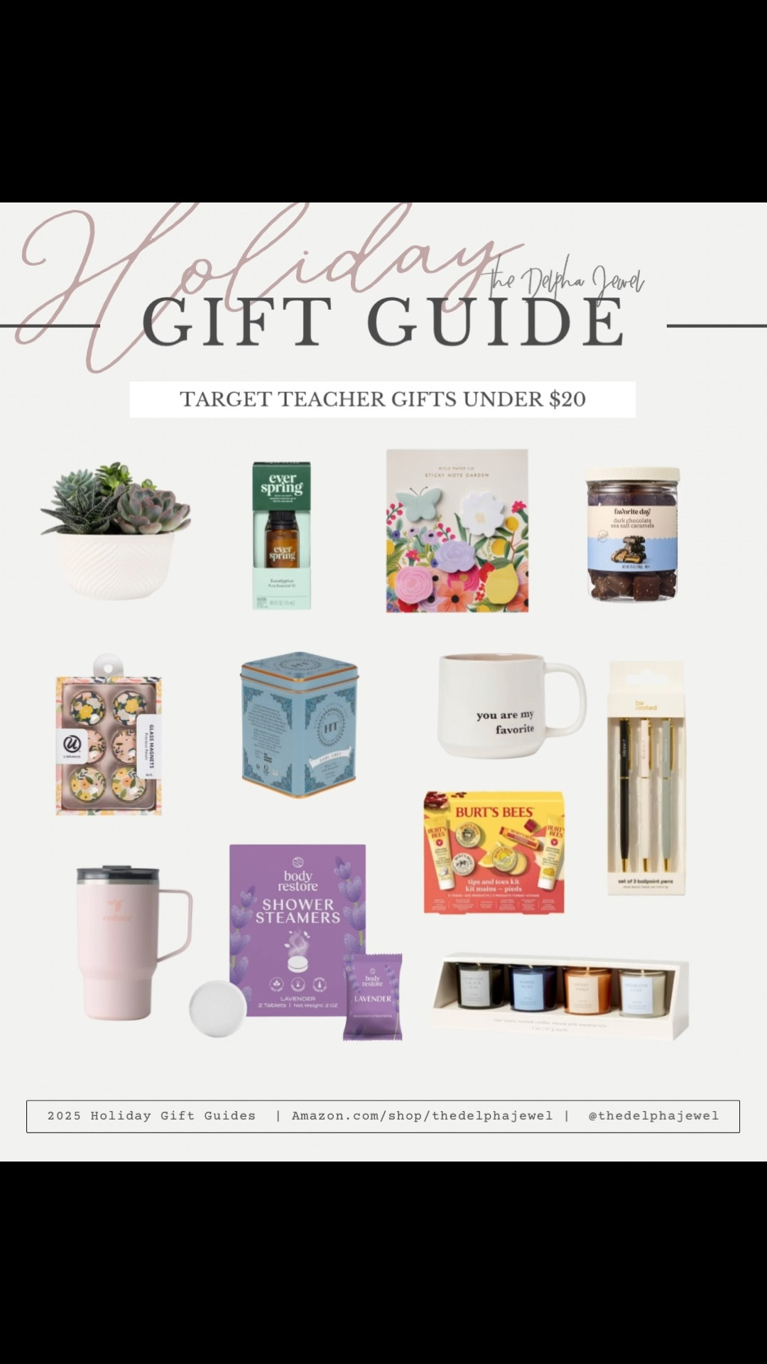 Target holiday gift guide for teachers, under $20! 

Affordable gifts, target gifts, teacher gifts 

#LTKFindsUnder50 #LTKGiftGuide #LTKHoliday