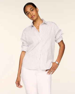 SPANX® Poplin Oversized Button-Up Shirt | Spanx