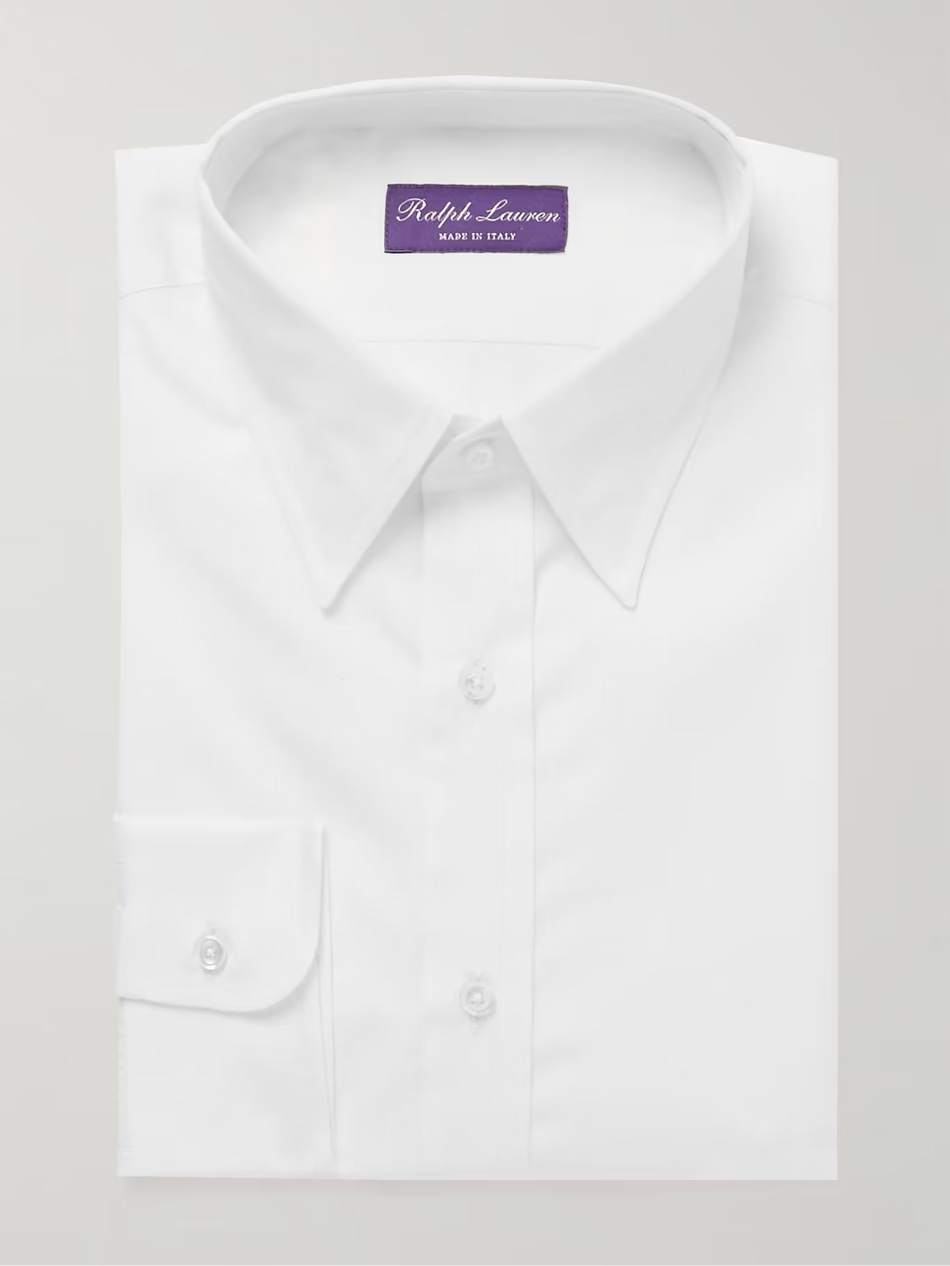 White Aston Cotton-Poplin Shirt | RALPH LAUREN PURPLE LABEL | MR PORTER | Mr Porter (US & CA)