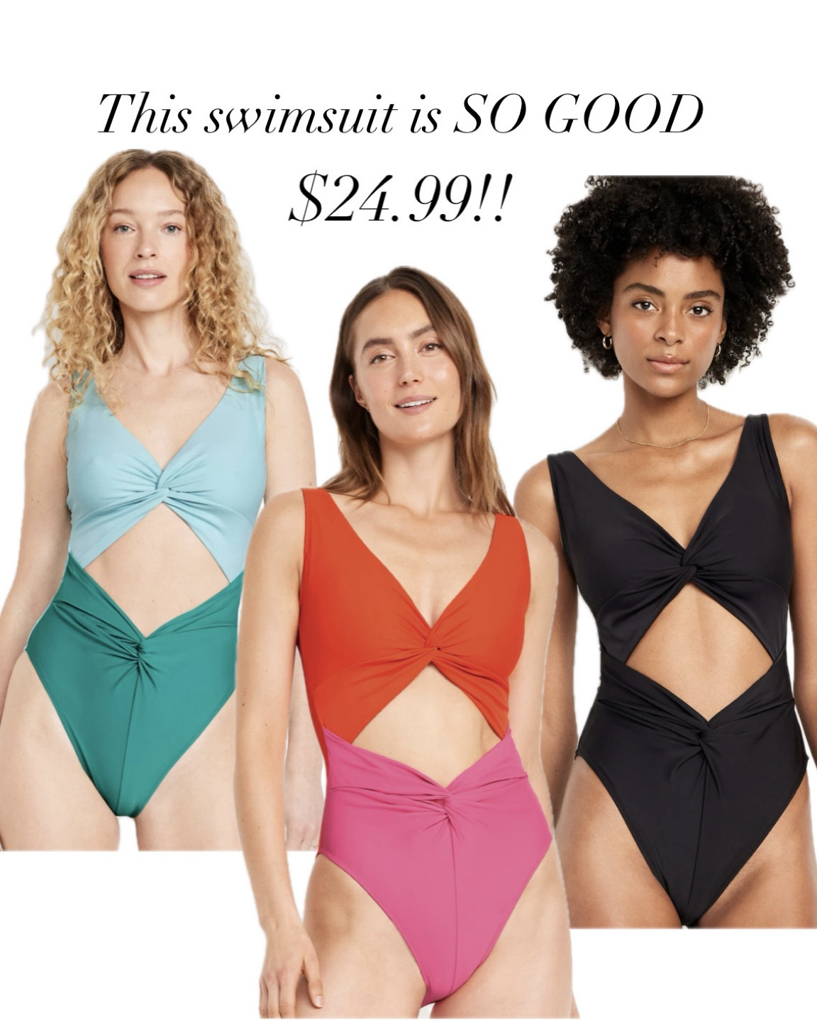 50% off!! This swimsuit is so good! Fit and coverage are excellent. I’m 5’7” size 4/27 and got a small in the red two tone. Under $25!

#LTKSaleAlert #LTKFindsUnder50 #LTKSwim