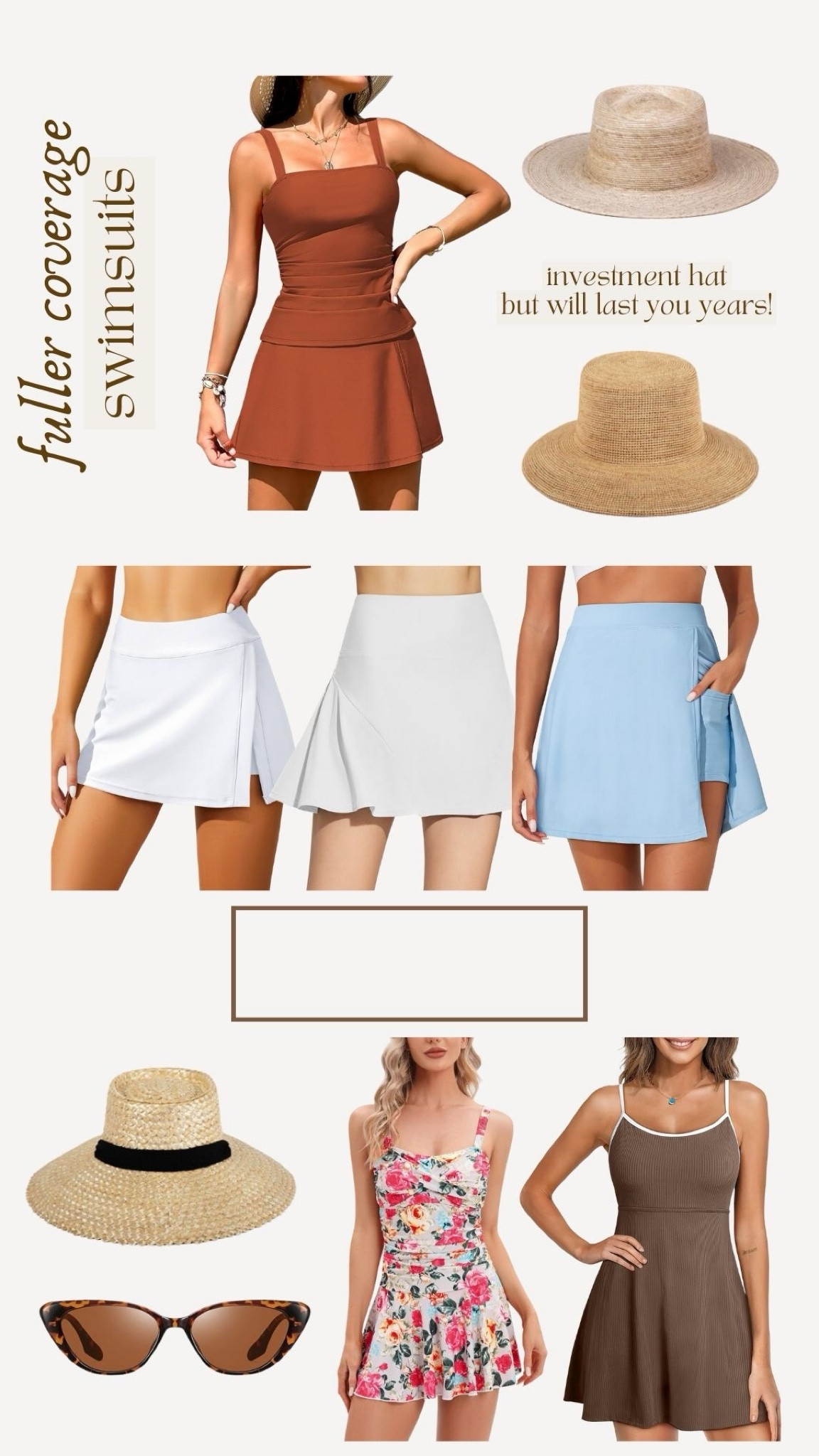 Modest swimsuits - fuller coverage swimsuits 

#LTKSwim #LTKStyleTip