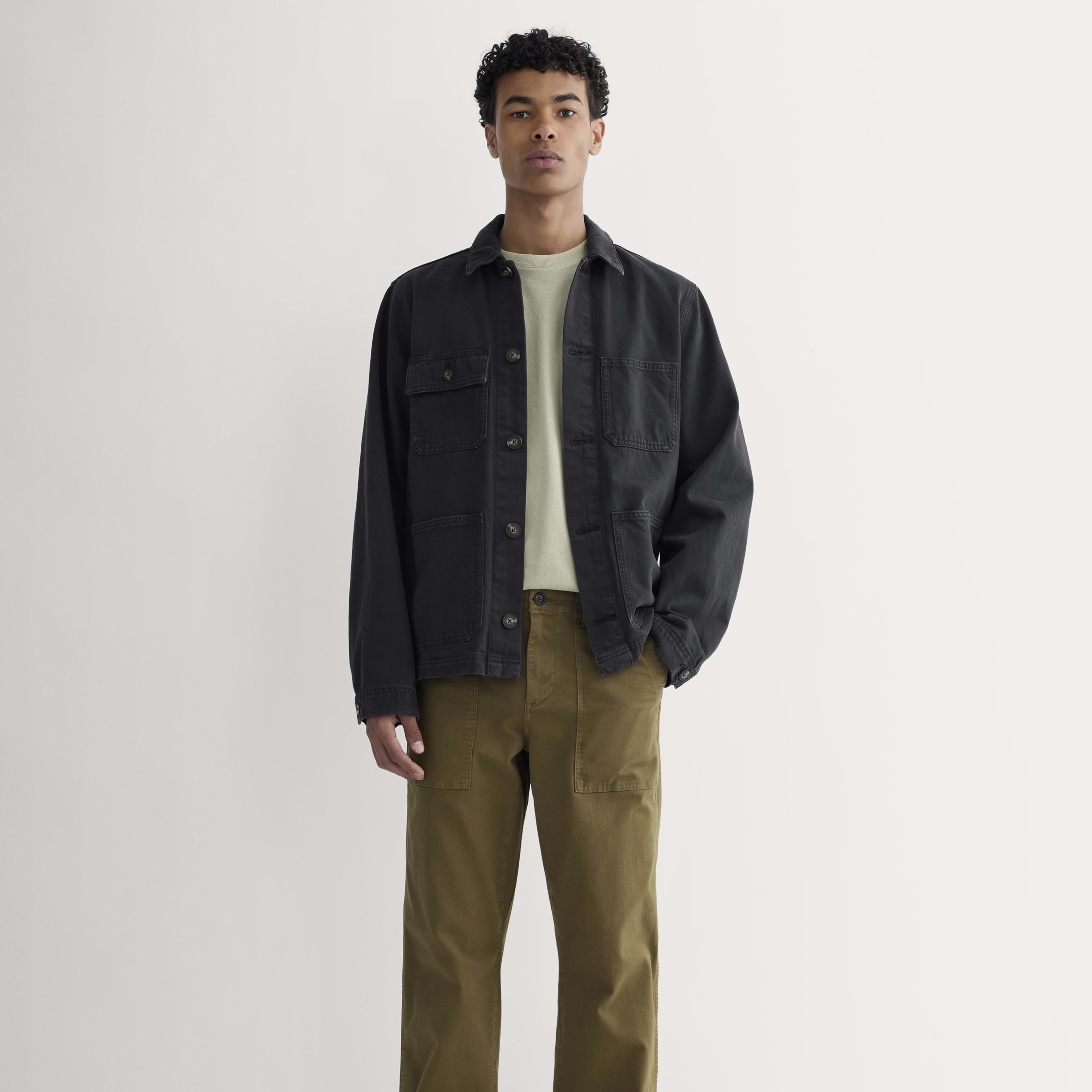 Men's Canvas Relaxed Pant by Everlane in Olive, Size 32x30 | Everlane