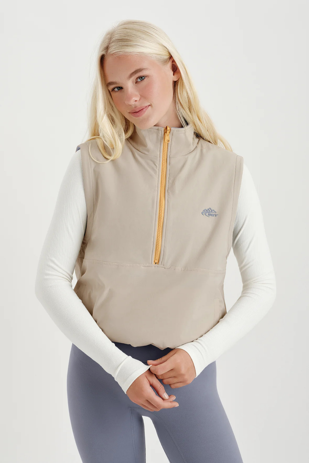 MICROFLEECE/NYLON DUET REVERSIBLE VEST - ANDES | SET Active