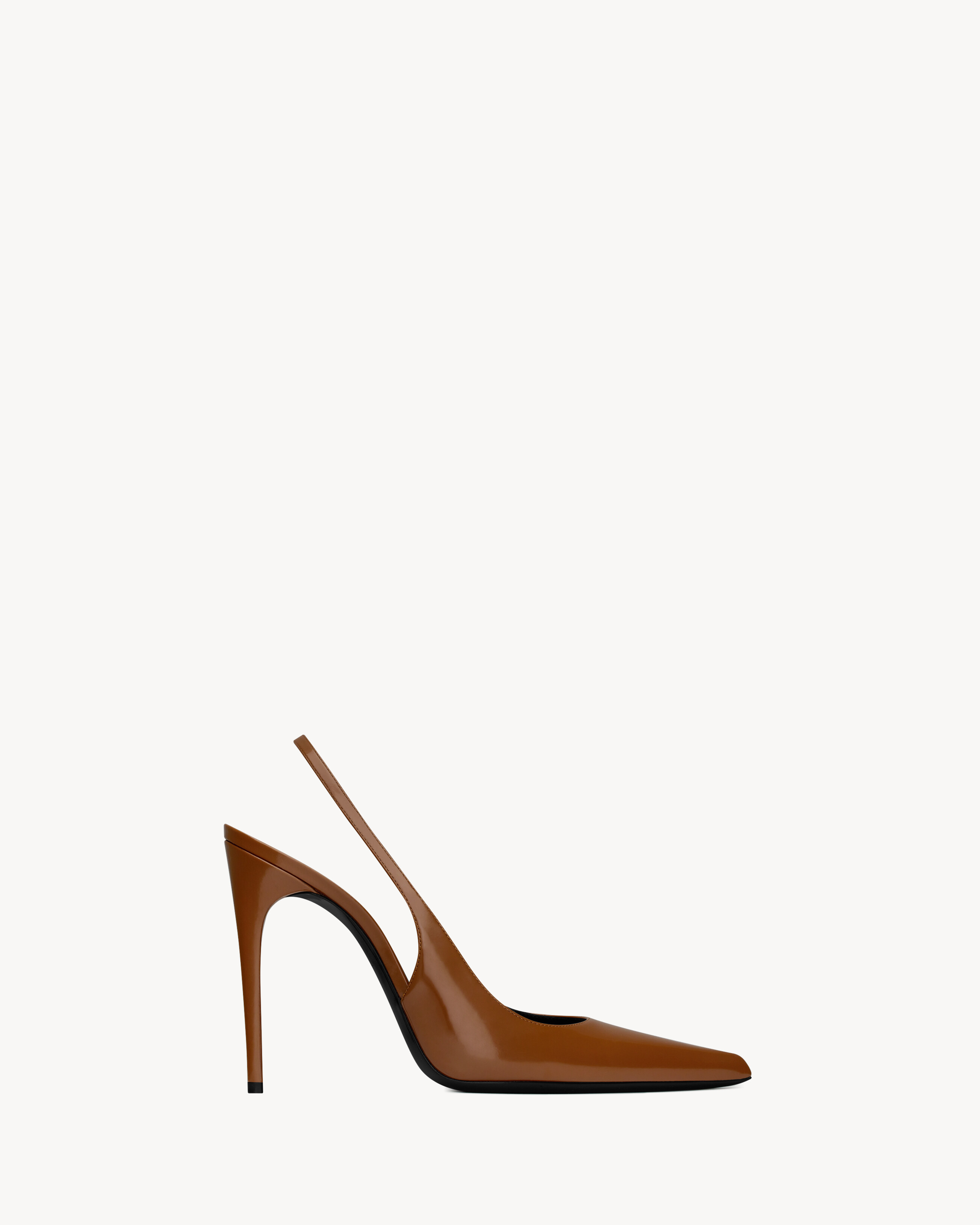 vendome slingback pumps in glazed leather | Saint Laurent Inc. (Global)