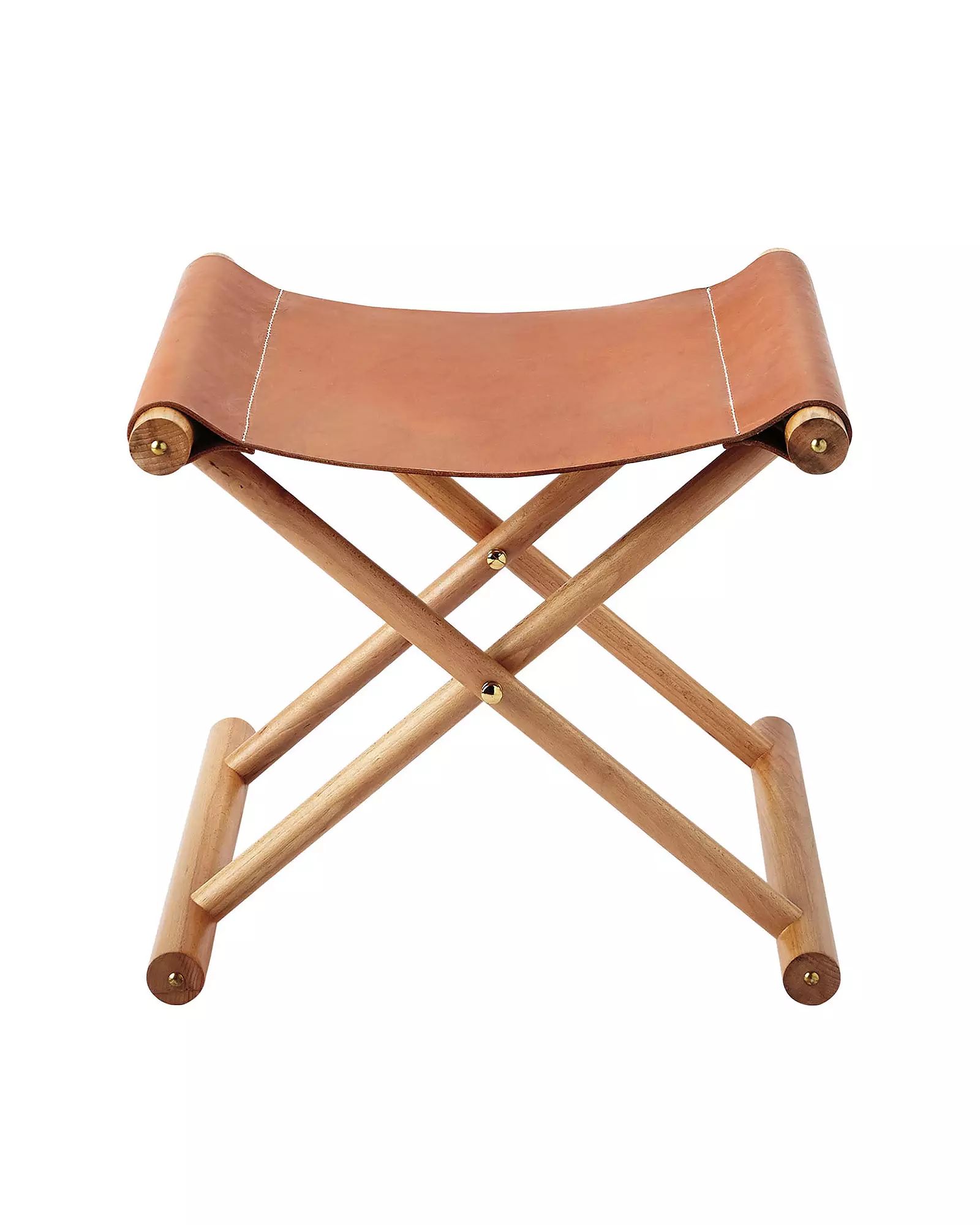 Cooper Leather Stool | Serena and Lily