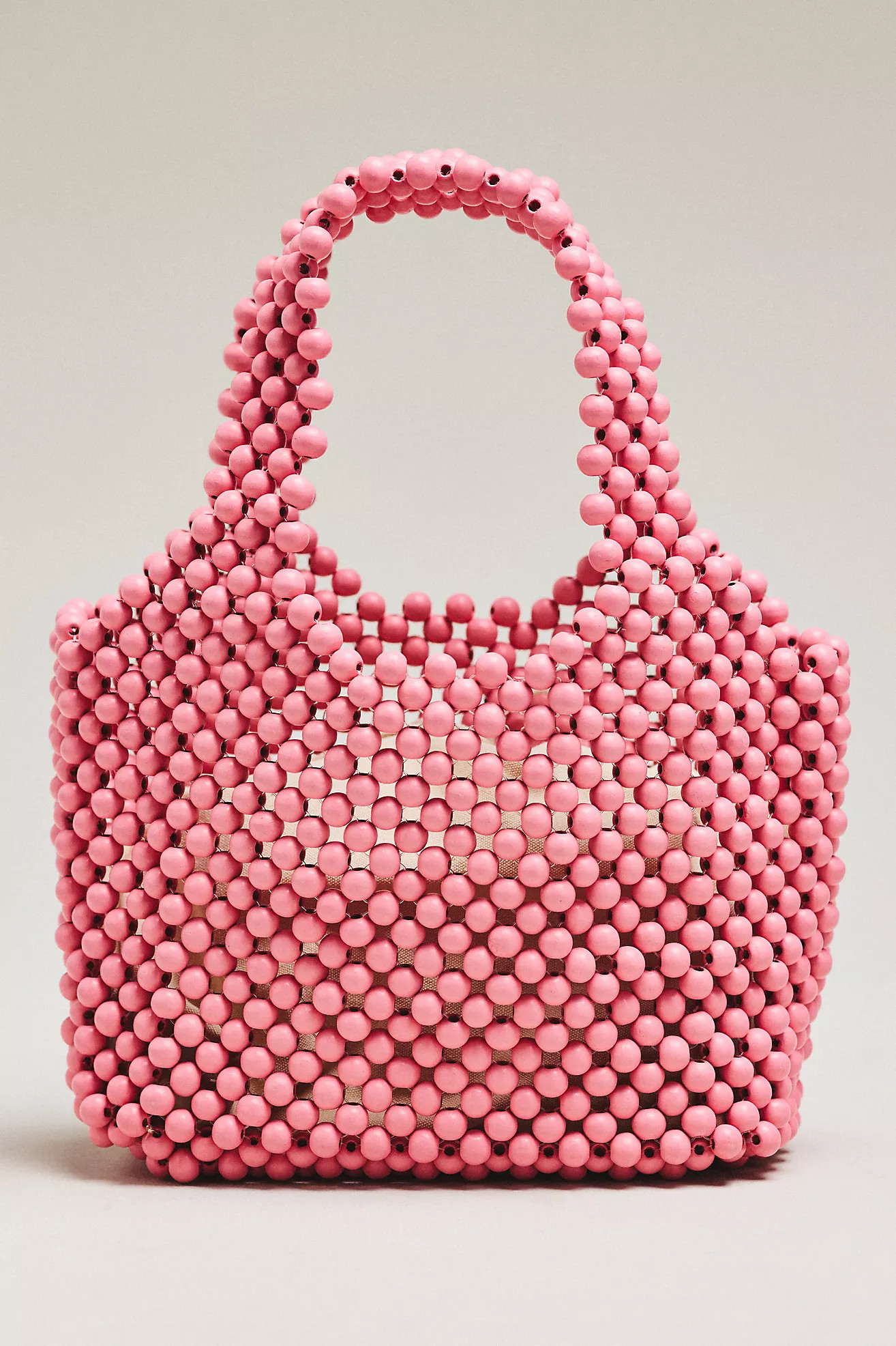The Sonia Wood Bead Mini Slouchy Tote Bag | Anthropologie (US)
