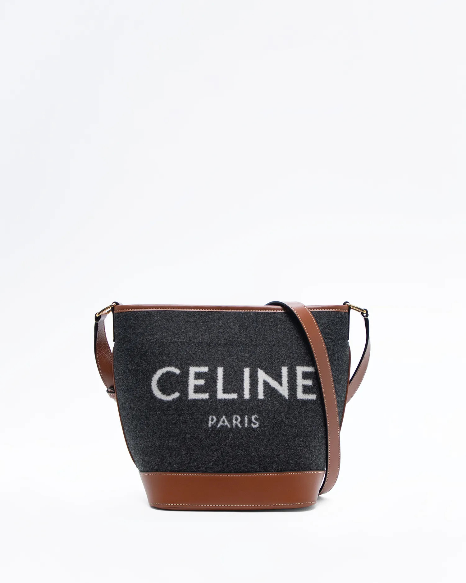 Felt Cuir Triomphe Small Bucket Bag | Vivrelle