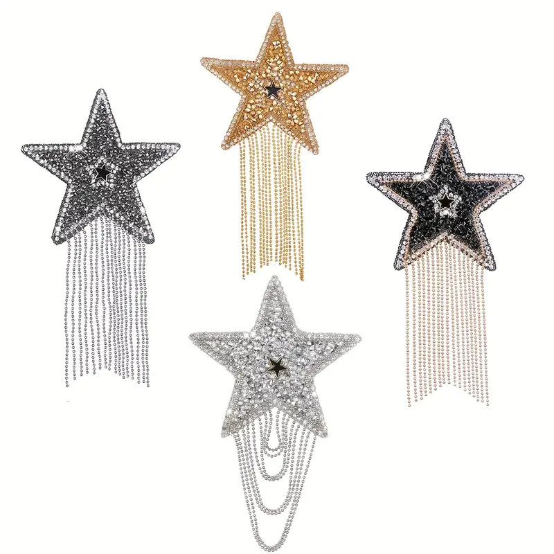 4 Mix Color Sparkling Rhinestone Five pointed Star Pattern - Temu | Temu Affiliate Program