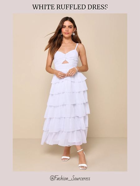 White ruffled midi dress

White dress | white dresses | engagement outfit for bride to be | engagement photos | bridal shower outfit | graduation outfit | summer graduation dress ~ summer dresses | dresses for summer | bridal brunch outfit | wedding brunch outfit #LTKU 

#LTKFindsUnder100 #LTKWedding #LTKParties