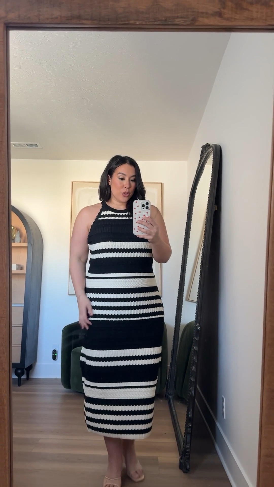 I love this midi sweater dress from Express! It’s super elegant but comfortable and affordable! On sale now! 
-
-
-
Spring midsize @Express  haul 🤍
Express haul, Midsize haul, Spring Haul, Dress, OOTD, Express Midsize, Curvy haul, Jeans, Tops, Clothes, Easter 

#LTKSeasonal #LTKootd #LTKMidsize